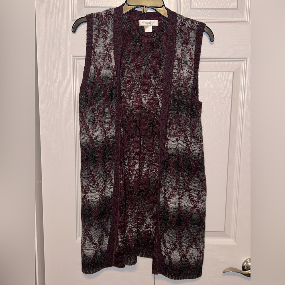 Christopher & Banks Open Front Cardigan Sweater‎ Petite Women's Medium